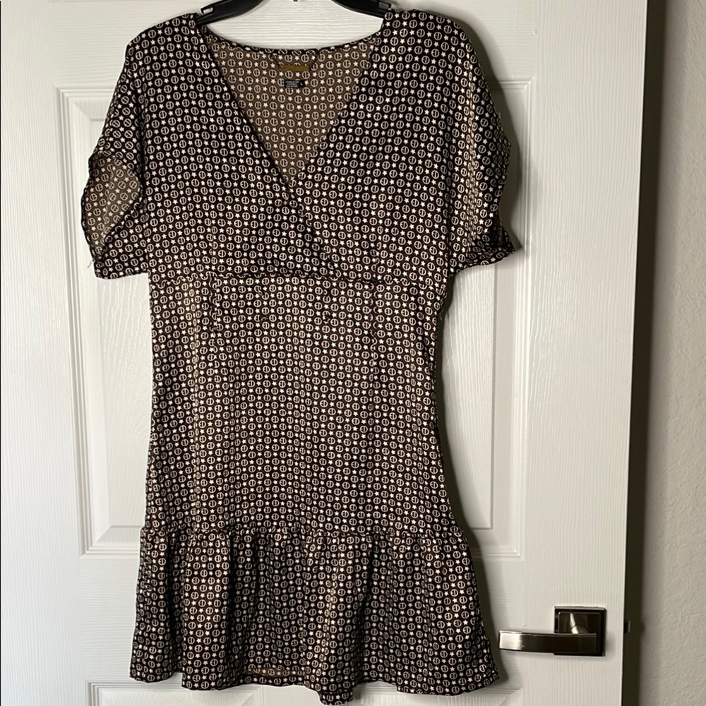 Red by Marc Ecko short sleeve v neck ruffle baby doll dress Y2K